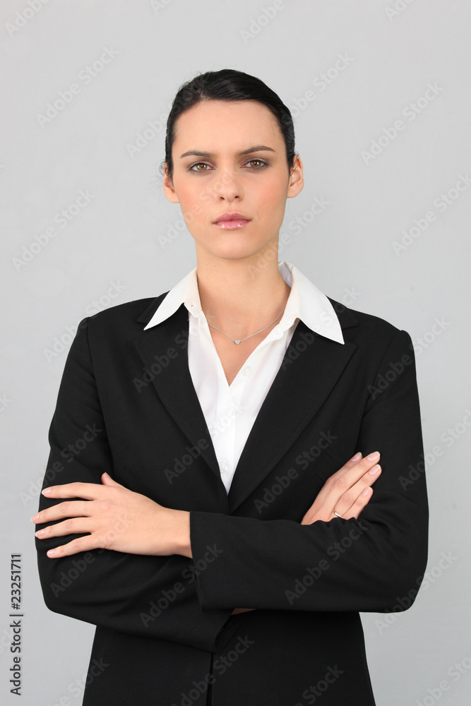 Portrait d'une jeune femme d'affaires Portrait d'une jeune femme d'affaires