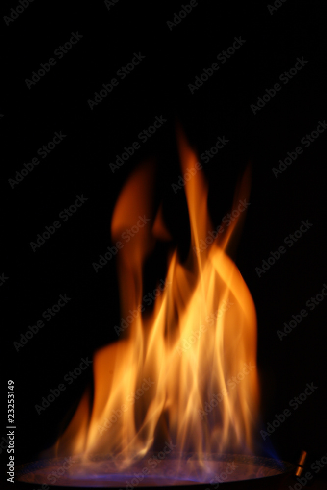 Burning fire, may be used as background