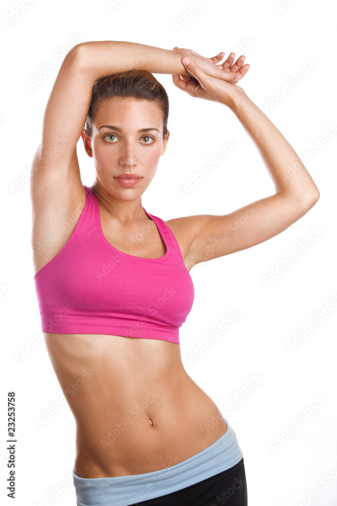 Posing fit woman Posing fit woman