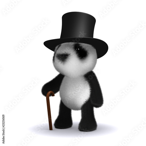Фотография 3d Toff teddy in top hat (no tails)