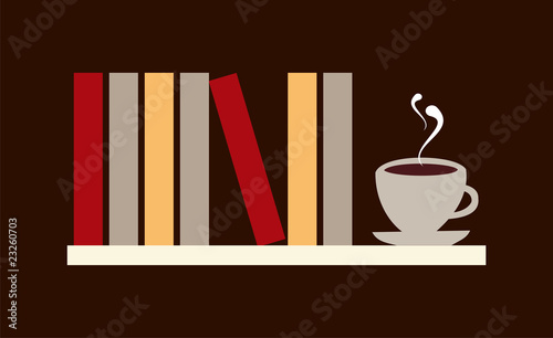 Books and coffee