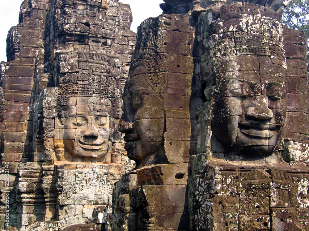 Bayon faces