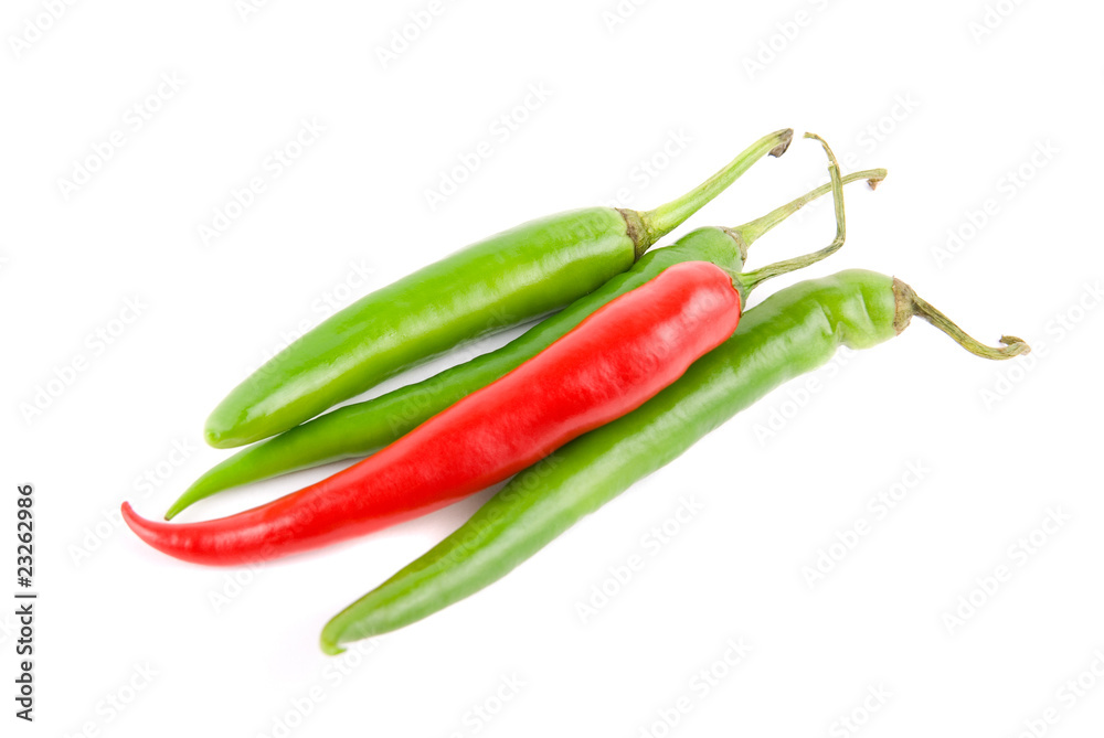 Color chilli peppers