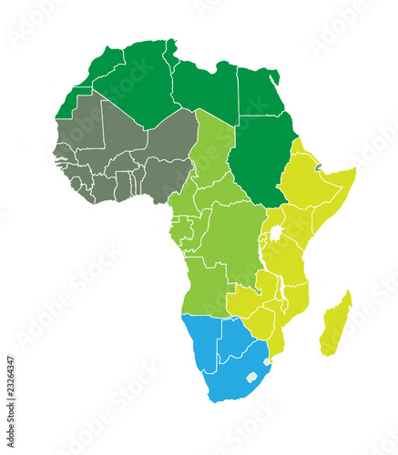 Africa map continent