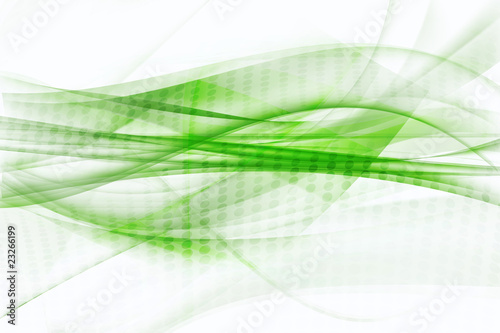 Abstract green halftone flowing lines background