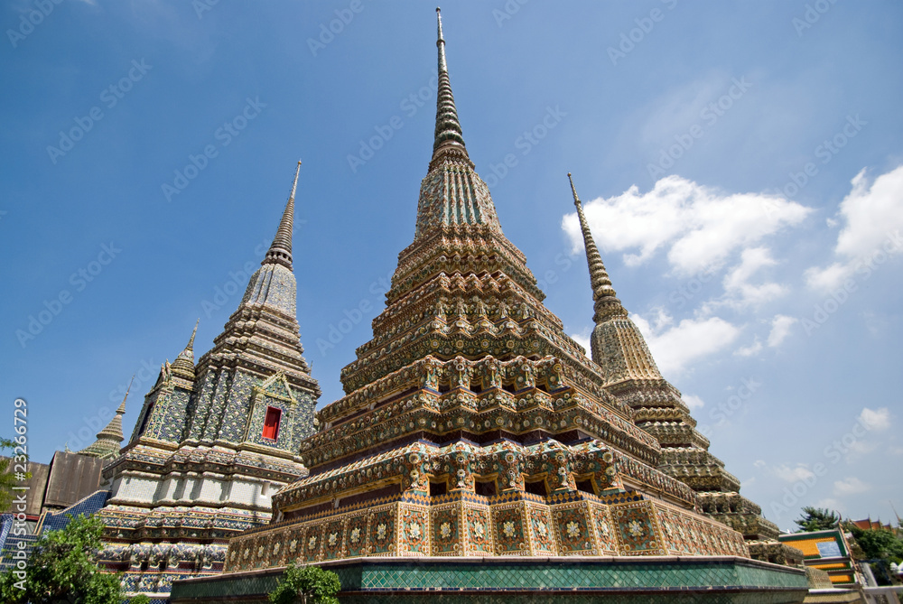 Buddhist stupa in Wat Pho,Bangkok