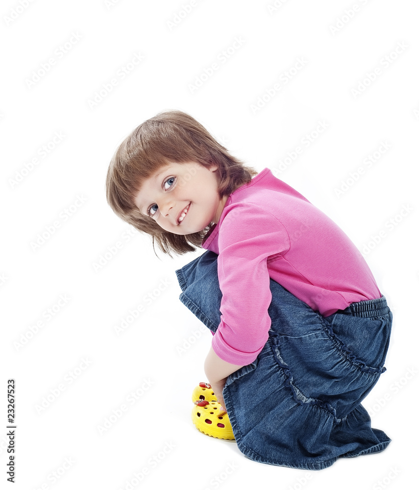 little girl 3 years old isolated on white little girl 3 years old isolated on white
