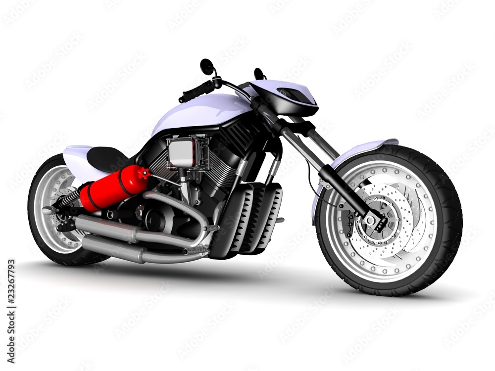 modern motorcycle isolated on white background modern motorcycle isolated on white background