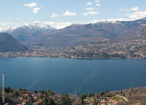 Mountains near lake