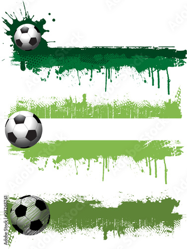 Grunge football banners