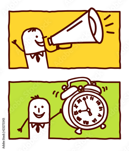 loudhailer & alarm clock