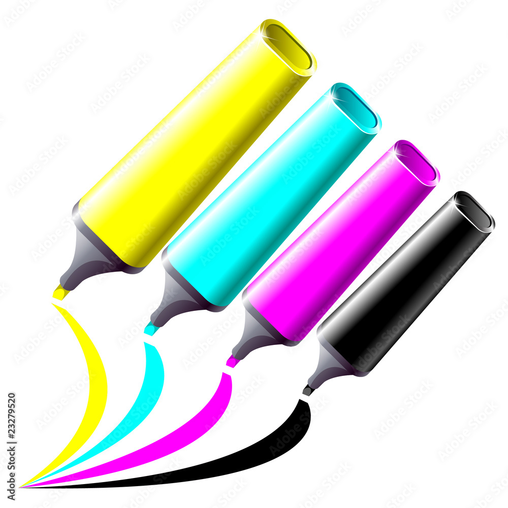 CMYK markers
