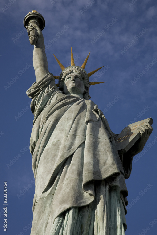 Fototapeta premium Statue of Liberty, River Seine, Paris, France, Europe