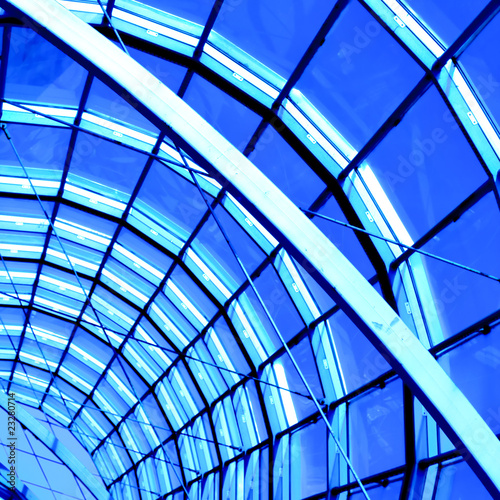 blue abstract roof