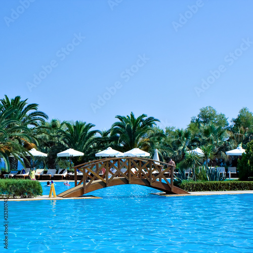 Beautiful lounges near the pool