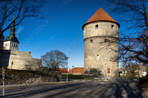 View on Old city of Tallinn. Estonia