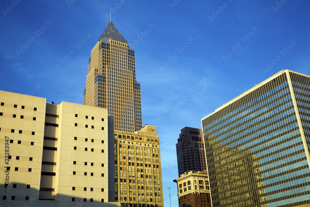 Fototapeta premium Skyscrapers in Cleveland