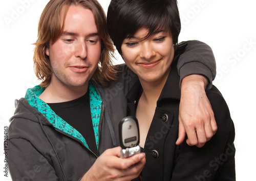 Diverse Couple Using Cell P...