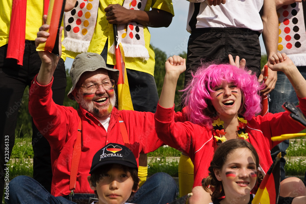 Fototapeta premium Fußballfans