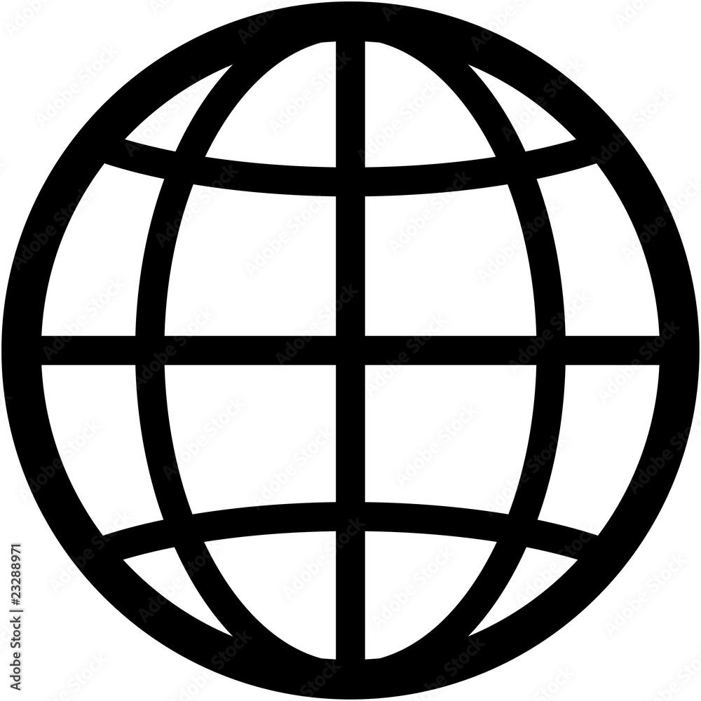 Earth globe icon - vector illustration Earth globe icon - vector illustration