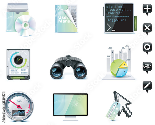 Server administration icons. Part 1