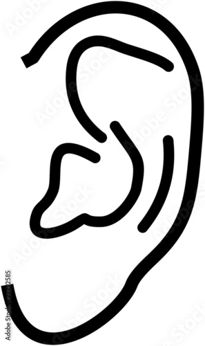 Human ear – Vector illustration