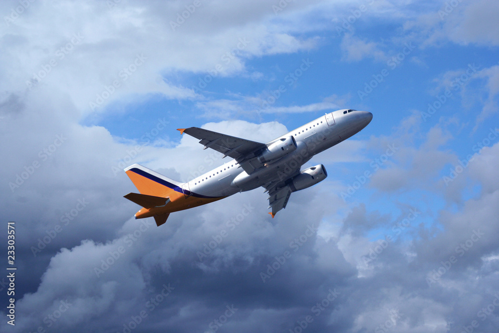 Obraz premium Flugzeug - Business - Logistik