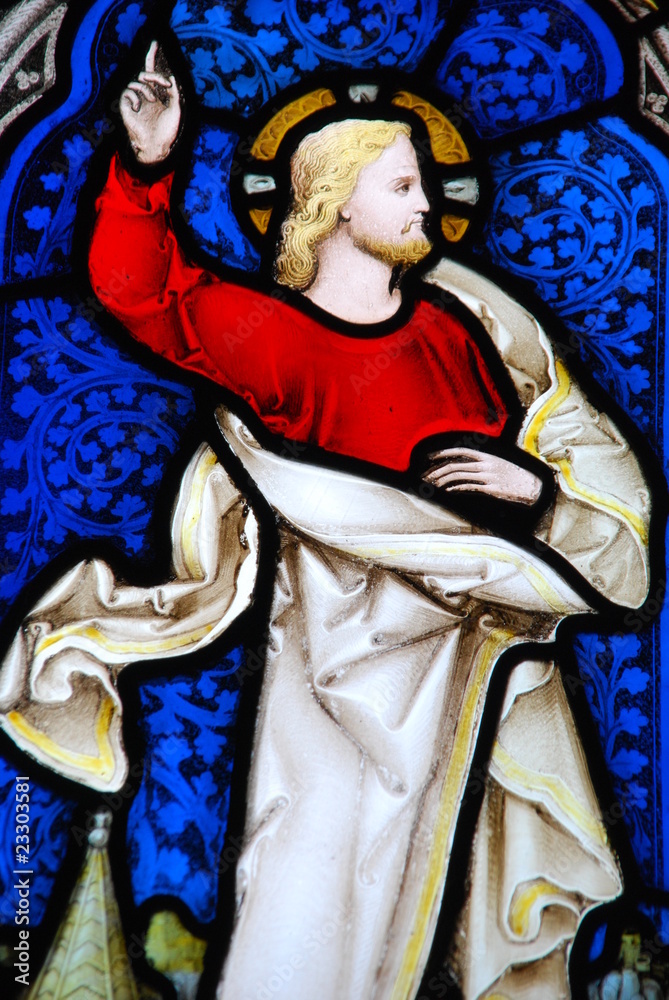 Fototapeta premium Religious stained glass window