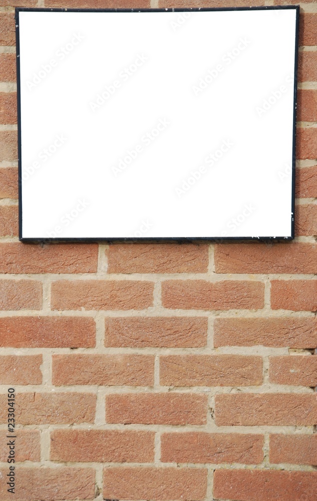 Brick wall billboard Brick wall billboard