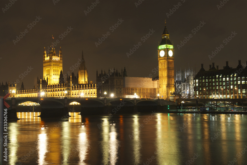 Big Ben and Parliament, London at night
