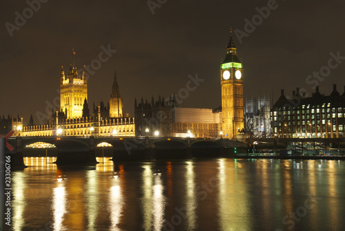 Big Ben and Parliament  London at night