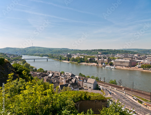 view over Koblenz