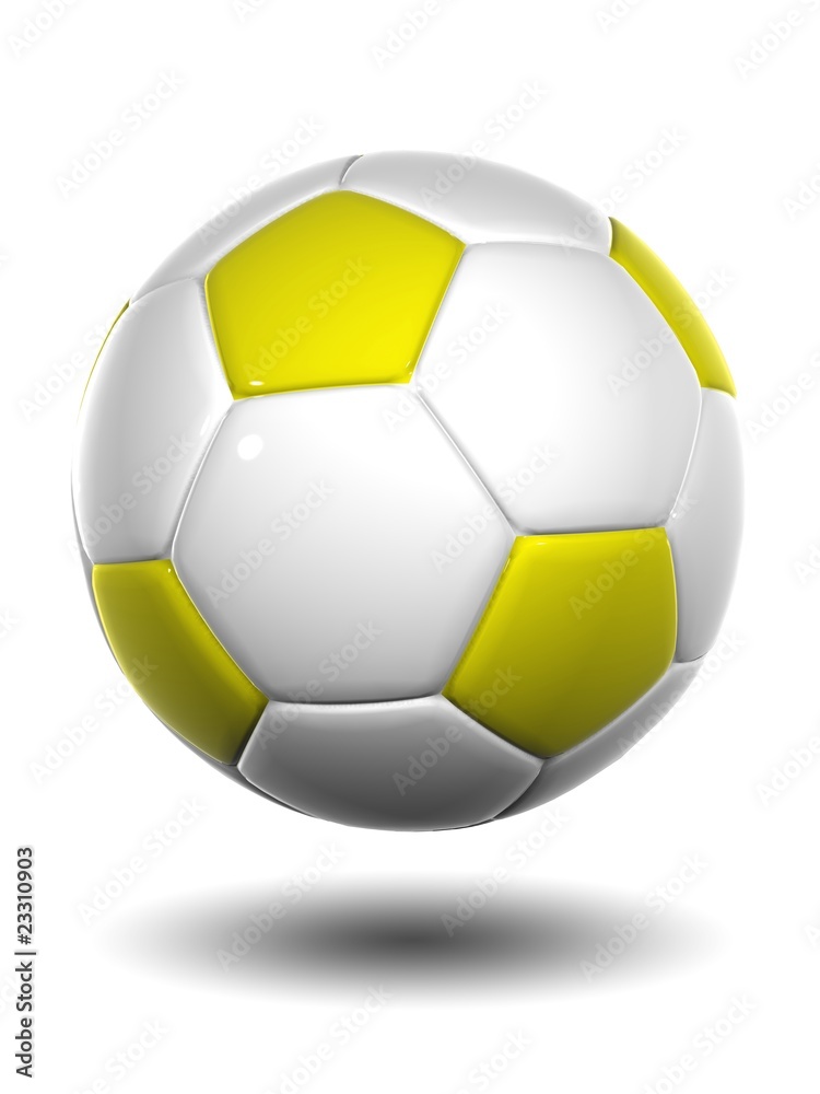 High resolution 3D soccer ball isolated on white High resolution 3D soccer ball isolated on white