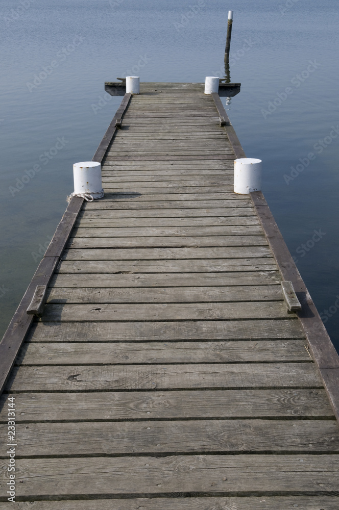 Bootssteg an der Schlei, Schleswig-Holstein Bootssteg an der Schlei, Schleswig-Holstein