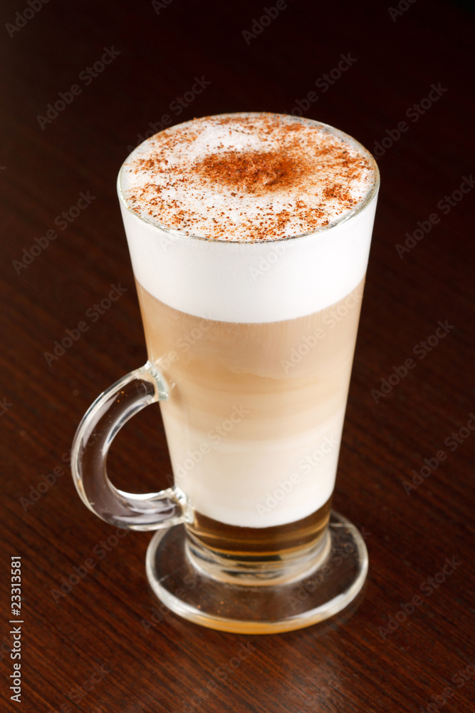 Coffee Latte in a glass