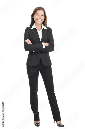 Businesswoman isolated on white backgrouund