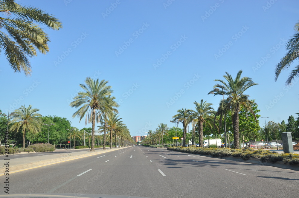 Calle de Valencia, España.