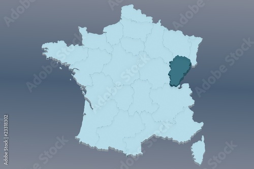 Fototapeta région franche-comté sur france 3d