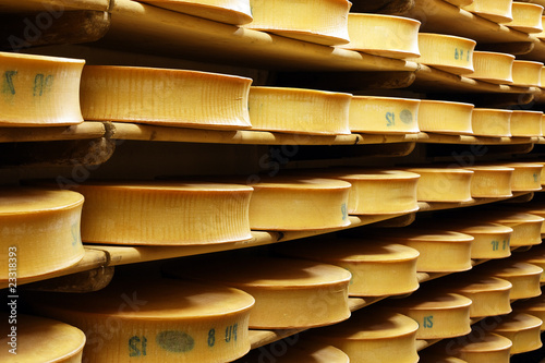 rangées de fromages