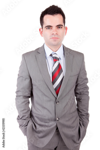 Young business man posing