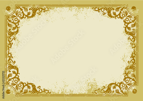 old stile frame rectangle pattern