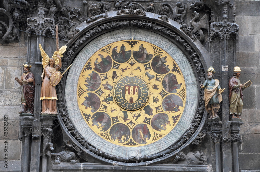 Astronomical Clock in Prague in Czech Republic