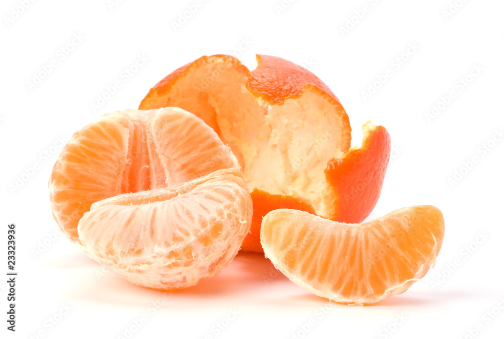 peeled mandarin