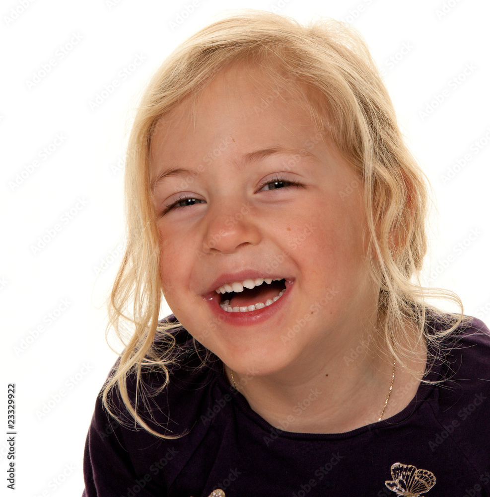 Portrait eines MÃ¤dchens. Kinderkopf.