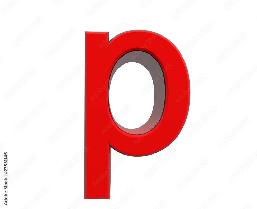 Buchstabe p Buchstabe p