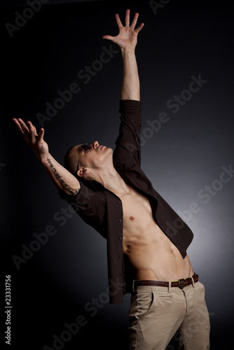 sexy muscular man