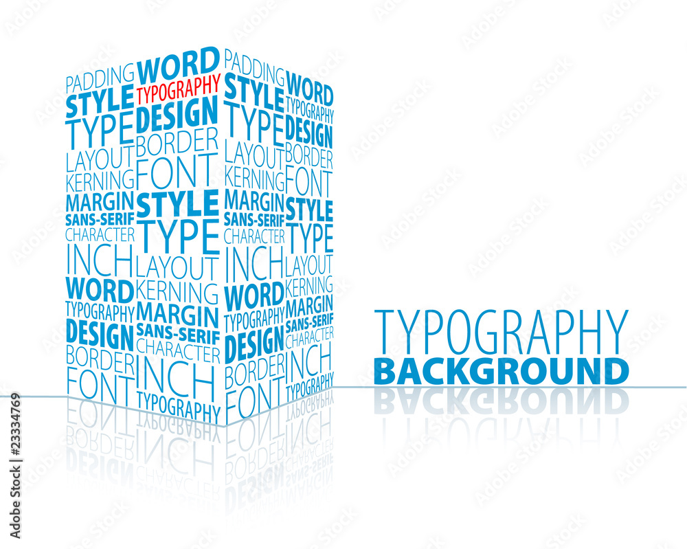 Fototapeta premium Abstract typography background