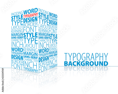 Abstract typography background