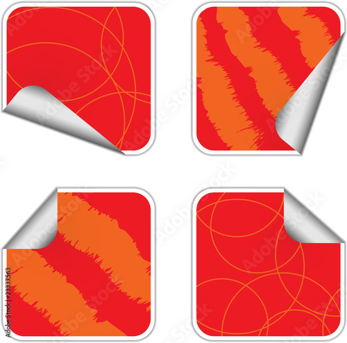 Sticky Red Labels