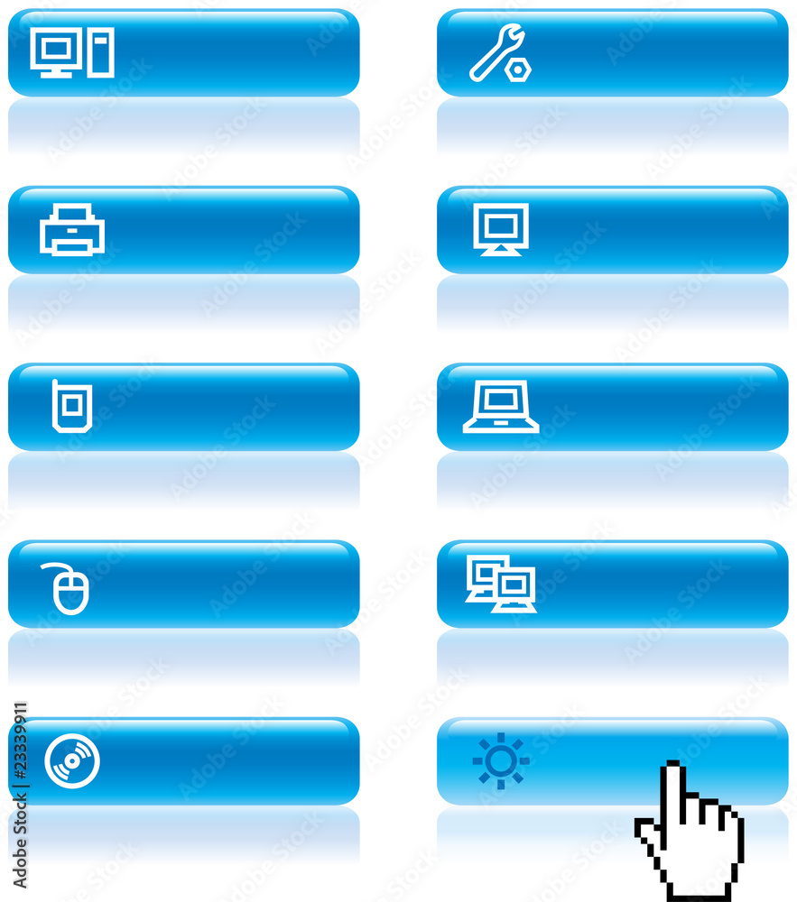 Vector web icons set – Hardware Vector web icons set – Hardware
